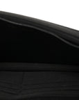 Lambskin Quilted Top Handle Trendy CC Wallet On Chain WOC Black