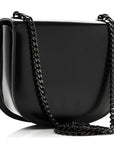 Calfskin Besace Clea Chain Triomphe Black