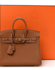 Togo Birkin 25 Gold