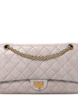 Aged Calfskin Quilted 2.55 Reissue 226 Flap Blanc Fonce