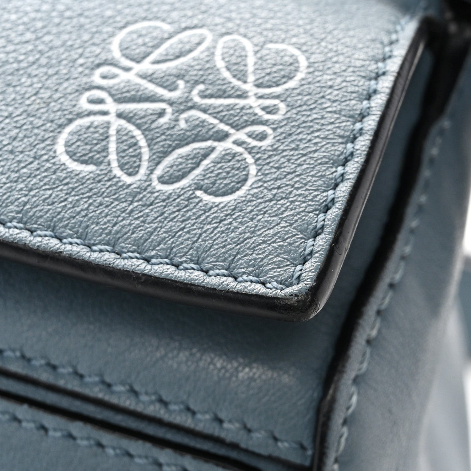 Calfskin Small Puzzle Bag Stone Blue
