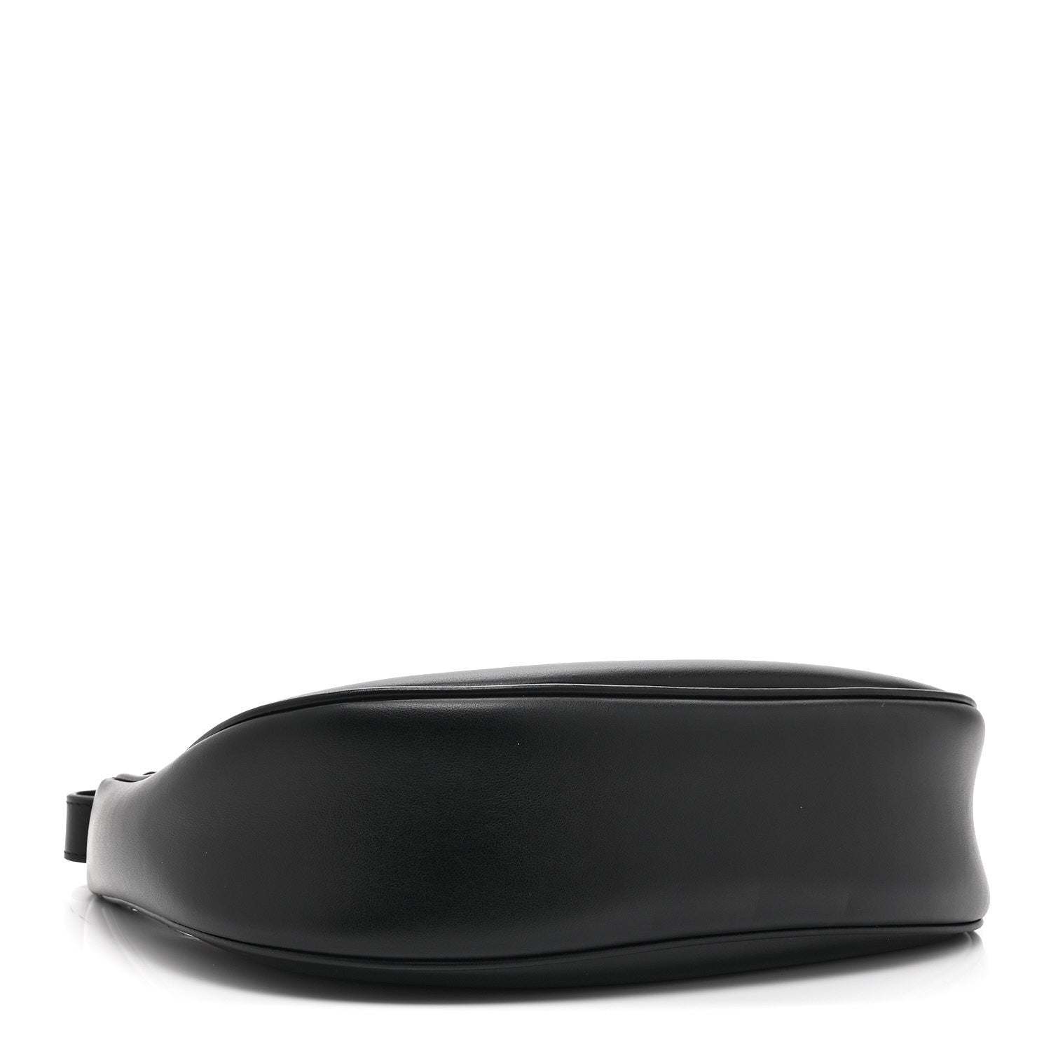 Smooth Calfskin Medium Strap Ava Triomphe Shoulder Bag Black