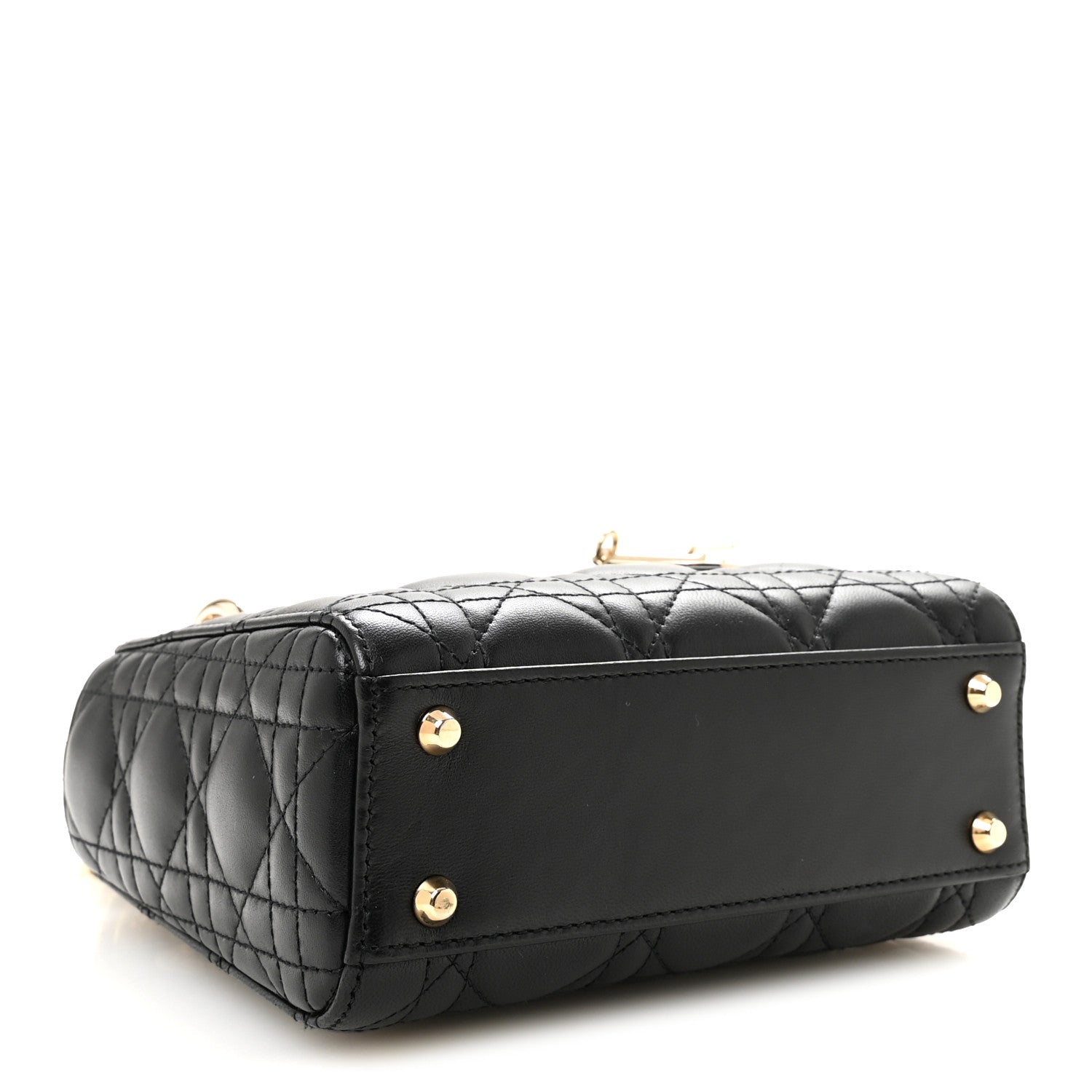 Lambskin Cannage Mini Lady D1OR Black