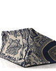 Canvas Embroidered Medium D1ORiviera Toile De Jouy Book Tote Blue