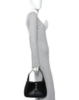 Calfskin Small Jackie Shoulder Bag Black