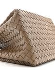 Nappa Intrecciato Large Andiamo Parachute Shoulder Bag Pinecone