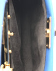 Shiny Nappa Micro Peekaboo Iconic Satchel Blue Royal