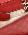 Soft MicroGCCIssima Mini Emily Chain Shoulder Bag Rosso