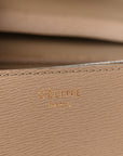 Liege Calfskin Medium Classic Box Flap Bag Taupe