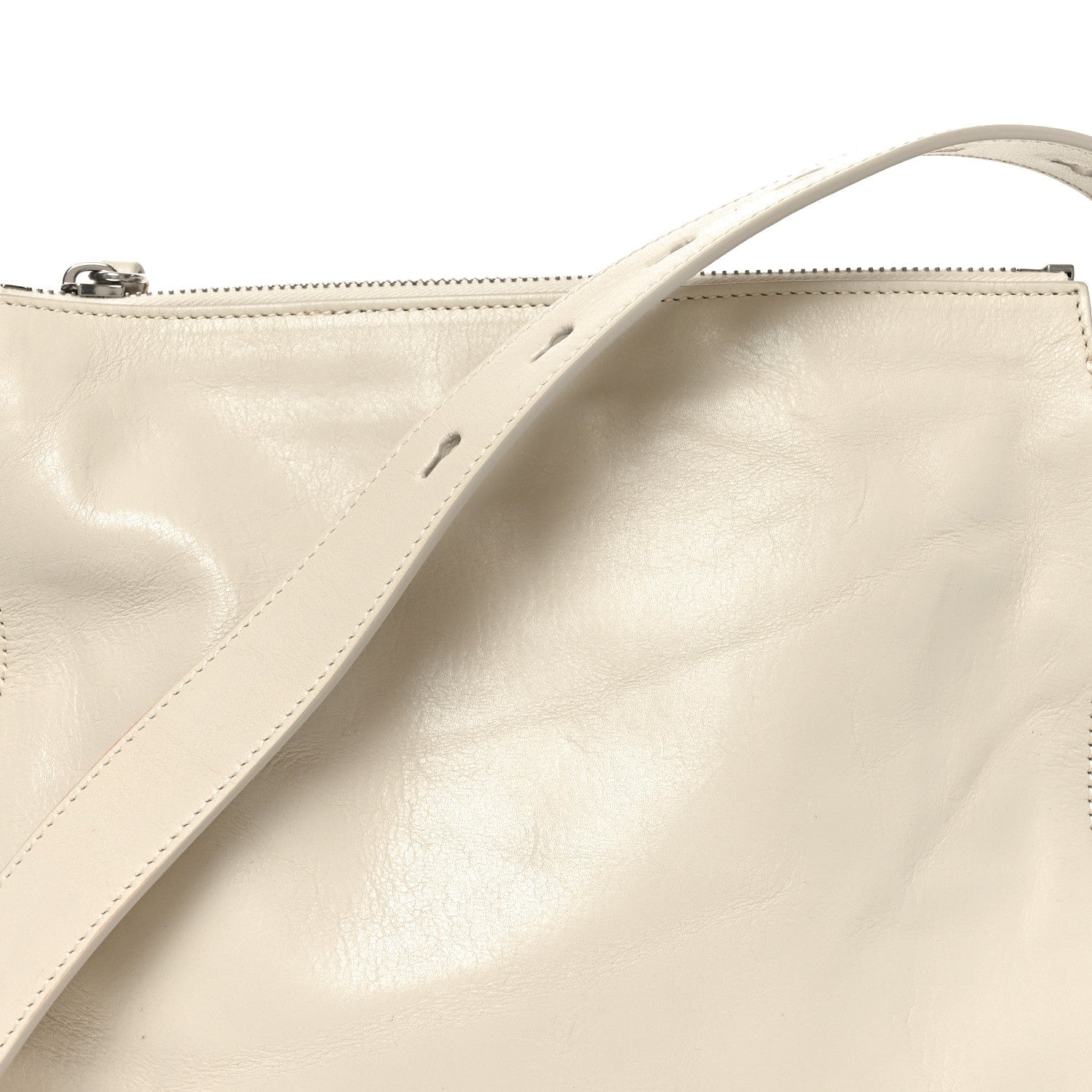 Crinkled Calfskin Small Knight Shoulder Bag Soap
