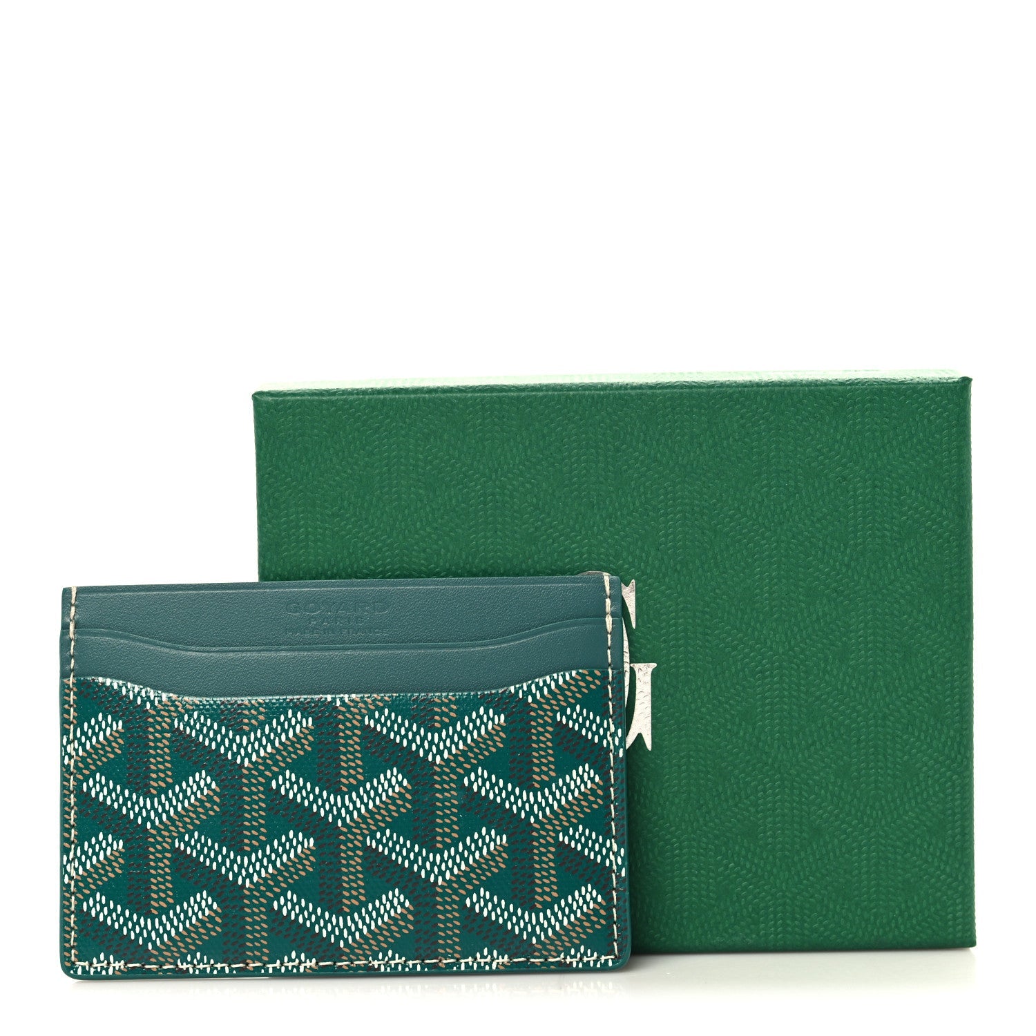 Goyardine Saint Sulpice Card Holder Green