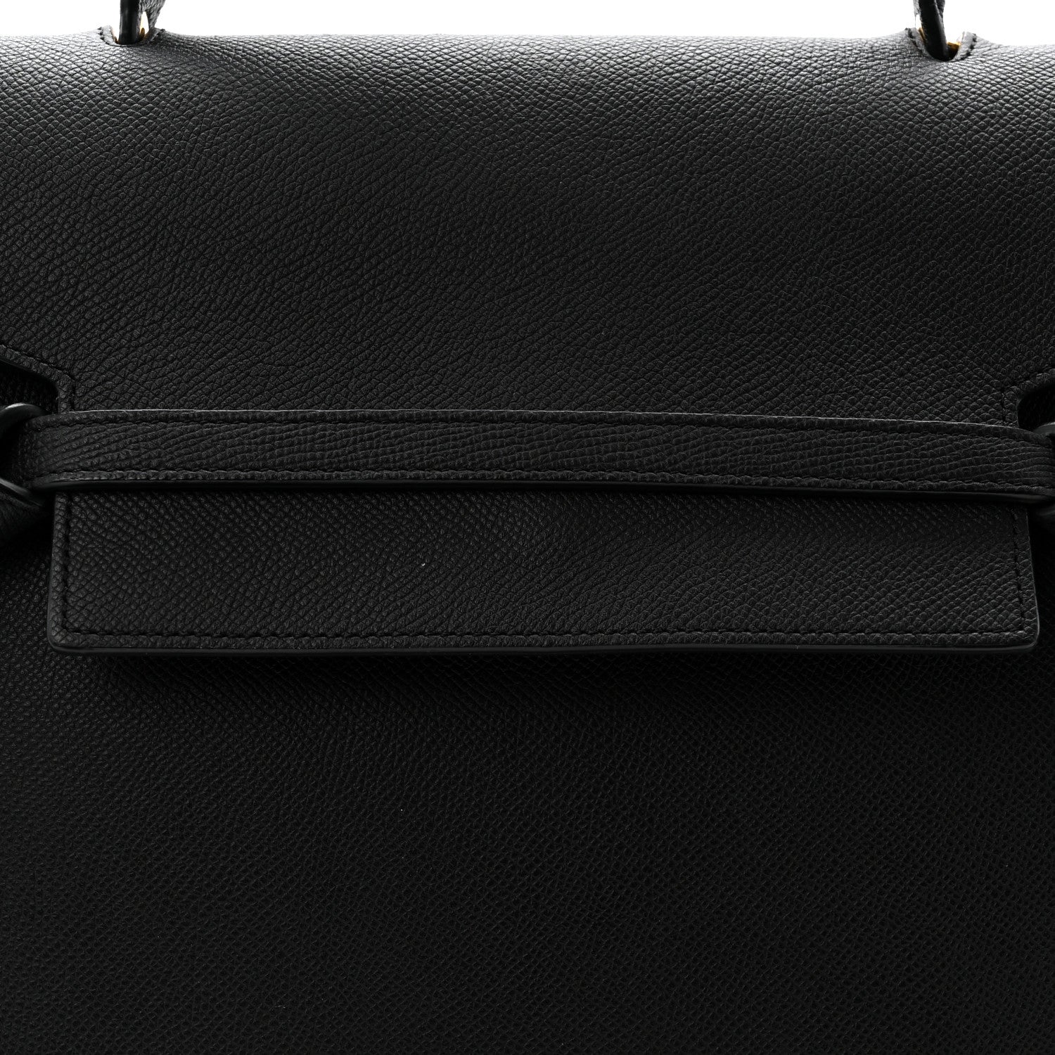 Grained Calfskin Mini Belt Bag Black