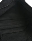 Linen Calfskin Rive Gauche Tote Black