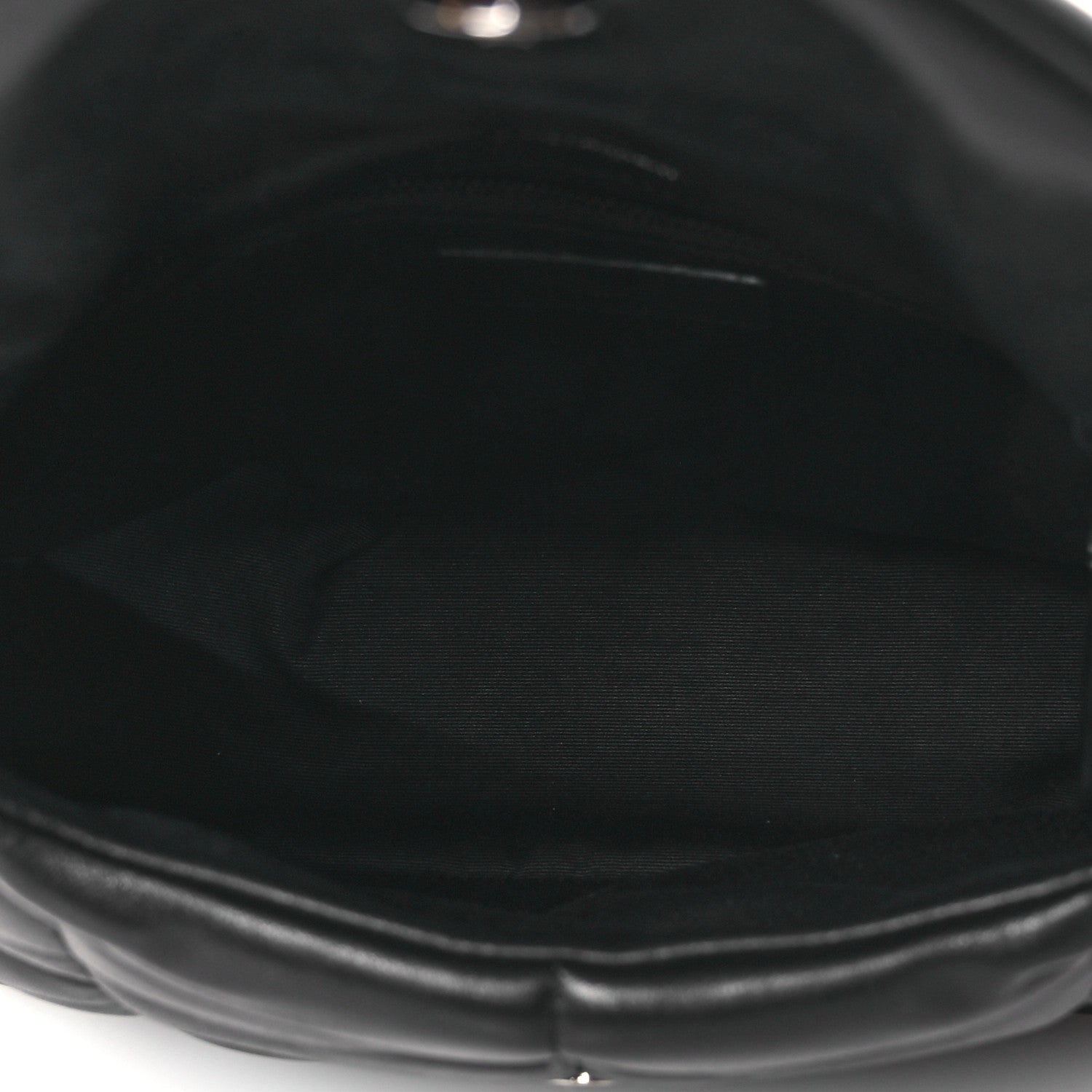 Lambskin Quilted Toy Loulou Puffer Monogram Monochrome Chain Satchel Black
