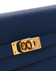 Epsom Kelly Wallet To Go Bleu Saphir