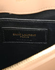 Calfskin Y Quilted Monogram Small Loulou Chain Satchel Dark Beige