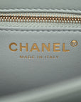 Lambskin Quilted Small Trendy CC Flap Dual Handle Bag Light Grey