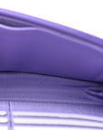 Caviar Quilted Wallet On Chain WOC Purple