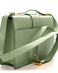 Smooth Calfskin 30 Montaigne Flap Bag Mint Green