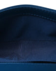Calfskin Quilted Medium Boy Top Handle Flap Blue