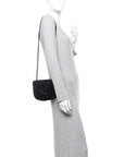 Calfskin Besace Clea Chain Triomphe Black