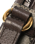 GG Supreme Monogram Web Mini Ophidia Messenger Brown