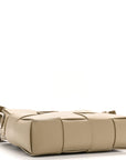 Lambskin Maxi Intrecciato Cassette Camera Bag Travertine