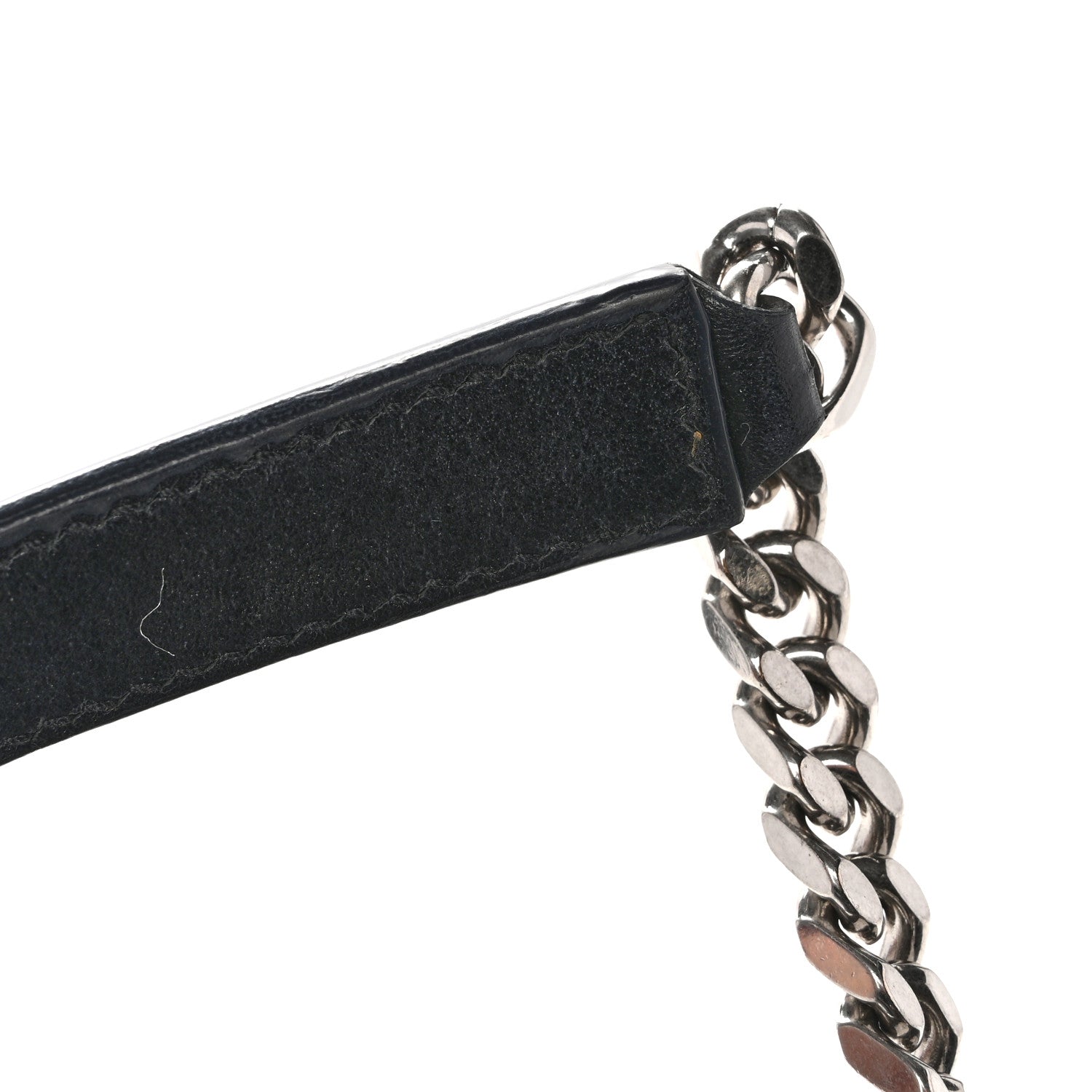 Calfskin Y Quilted Monogram Medium Loulou Chain Satchel Black