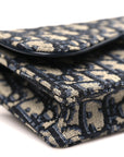 Oblique Saddle Belt Bag Blue