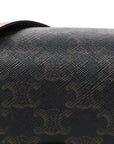 Canvas Calfskin Triomphe Mini Besace Tan