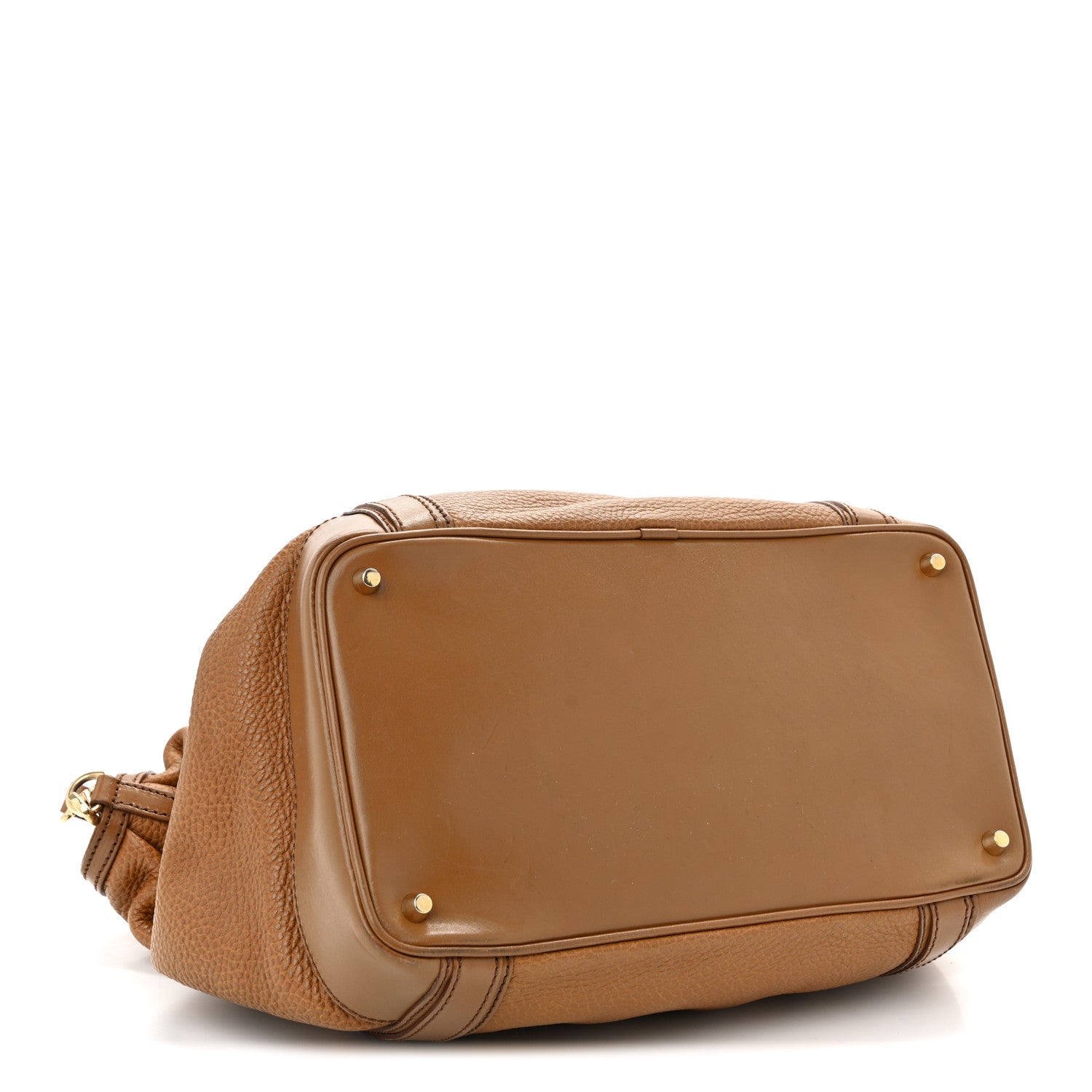 Grainy Calfskin Medium Golderton Tote Brown