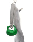 Nappa Intrecciato Teen Jodie Hobo Parakeet