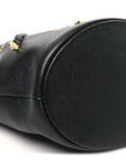 Caviar Deauville Drawstring Bucket Bag Black