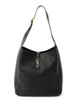 Supple Calfskin Large Le 5 A 7 Soft Hobo Black