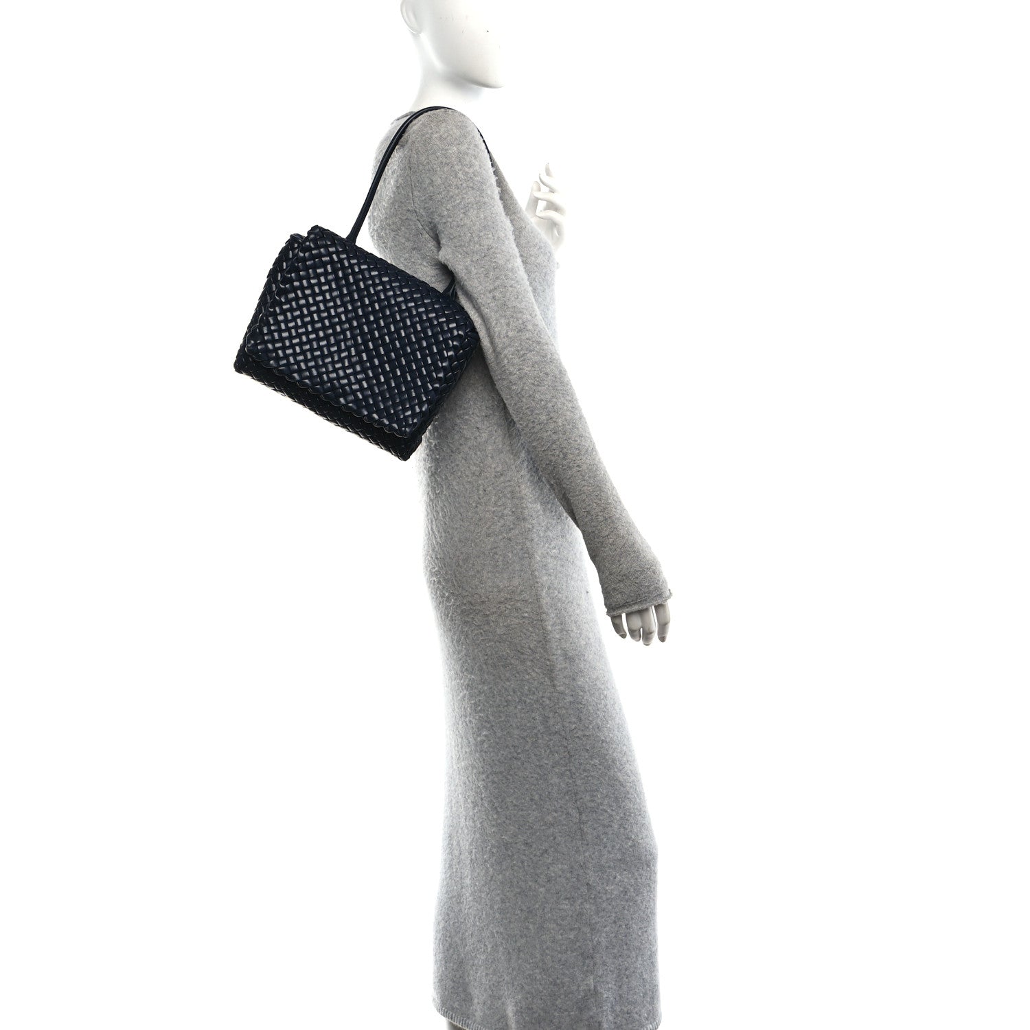 Nappa Intrecciato Patti Top Handle Bag Space