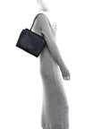 Nappa Intrecciato Patti Top Handle Bag Space