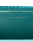 Caviar Quilted Boy Wallet On Chain WOC Light Blue