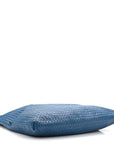 Nappa Intrecciato Medium Convertible Tote Atlantic