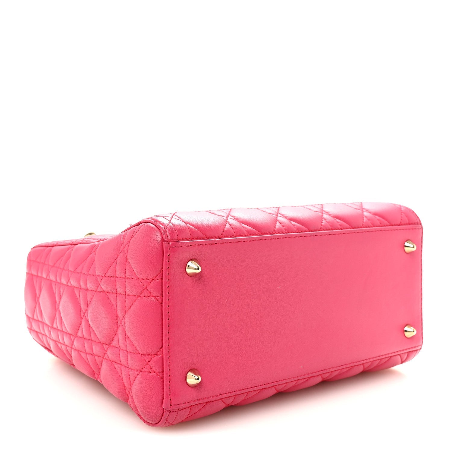 Lambskin Cannage Medium Lady D1OR Pink