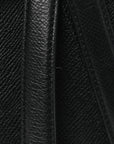 Grained Calfskin Saddle Bag Black