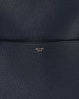 Soft Grained Calfskin Sangle Bucket Bag Navy Blue