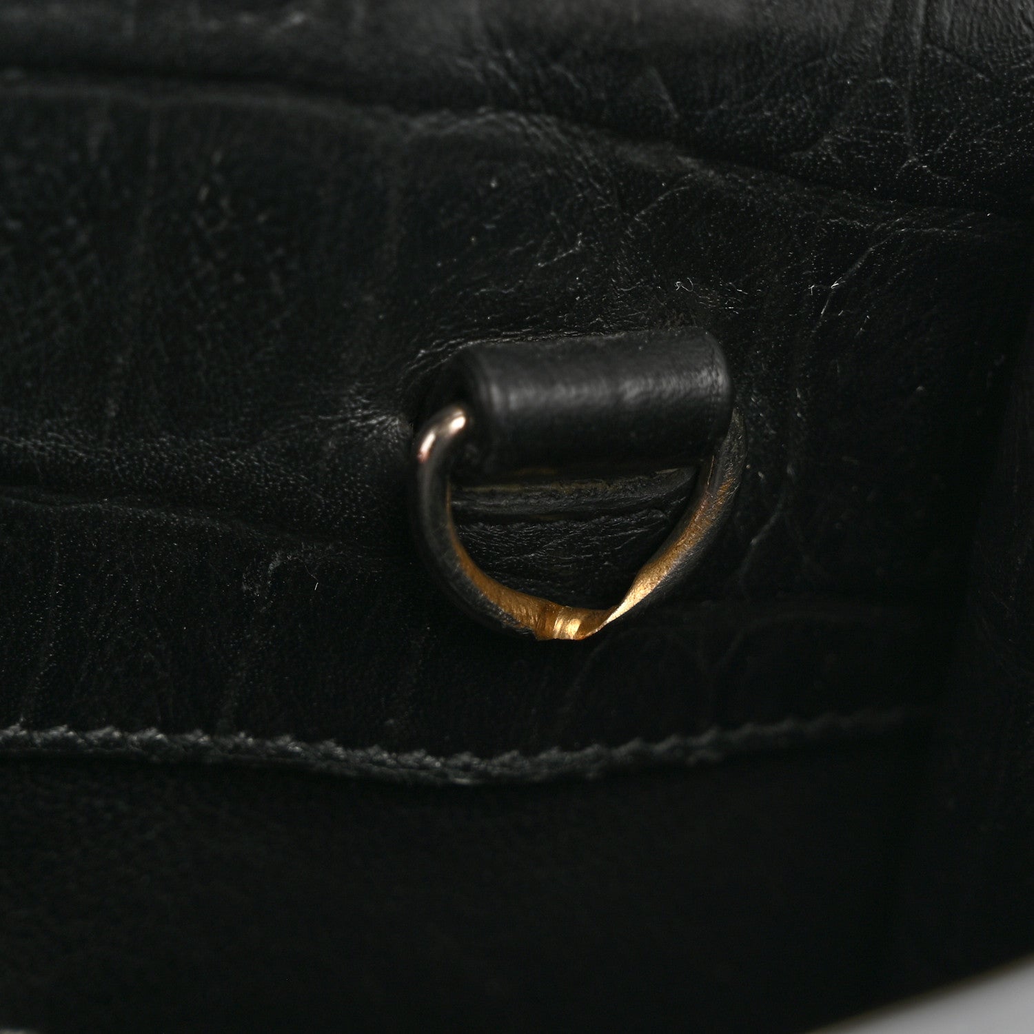 Calfskin Crocodile Embossed Baby Sac De Jour Black
