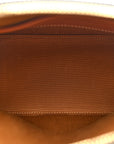 Canvas Calfskin Triomphe Teen Honorine Bag Tan