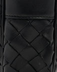 Calfskin Intrecciato Small Camera Bag Navy