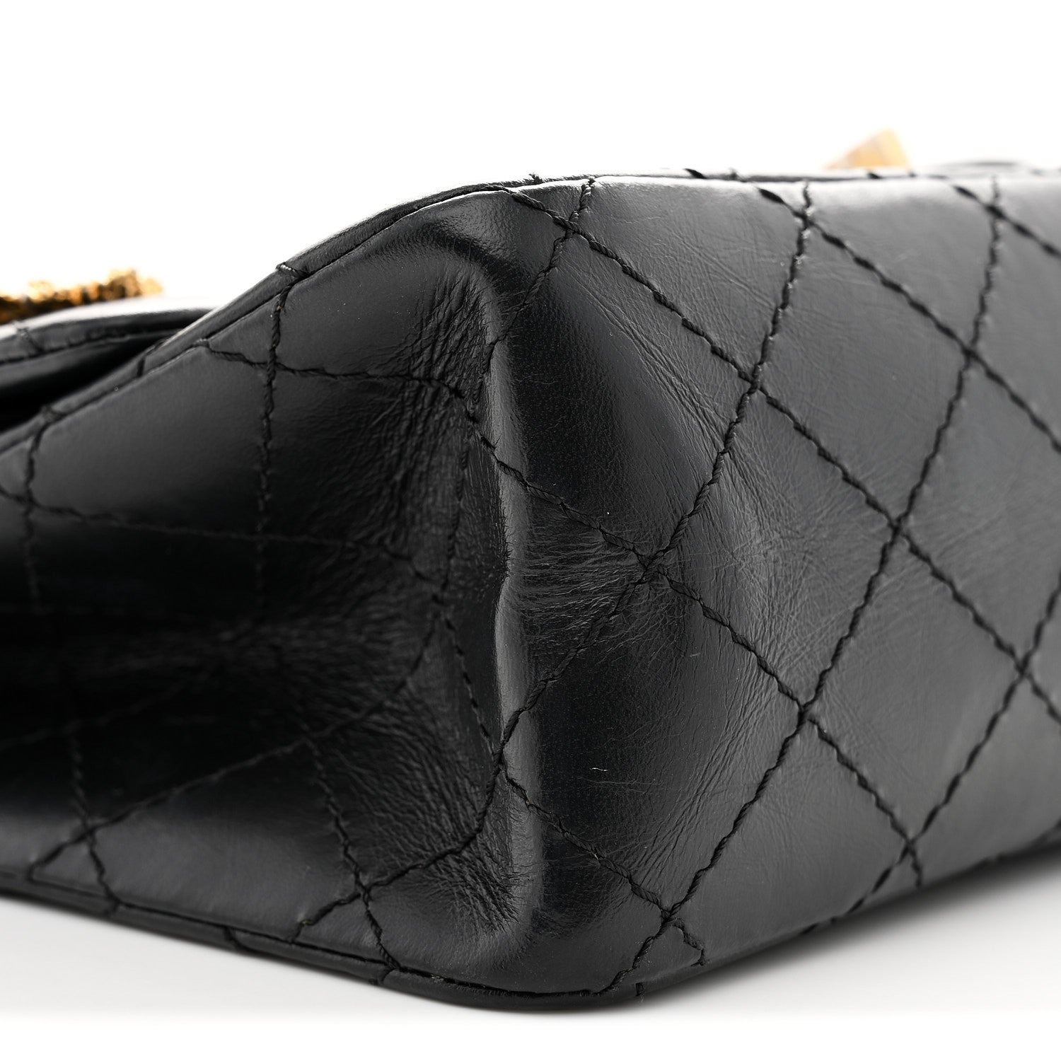 Aged Calfskin Lucky Charms 2.55 Reissue 225 Flap Black