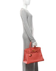 Epsom Birkin 35 Flamingo