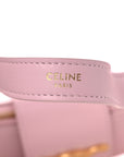 Smooth Calfskin Medium Strap Ava Triomphe Shoulder Pastel Pink
