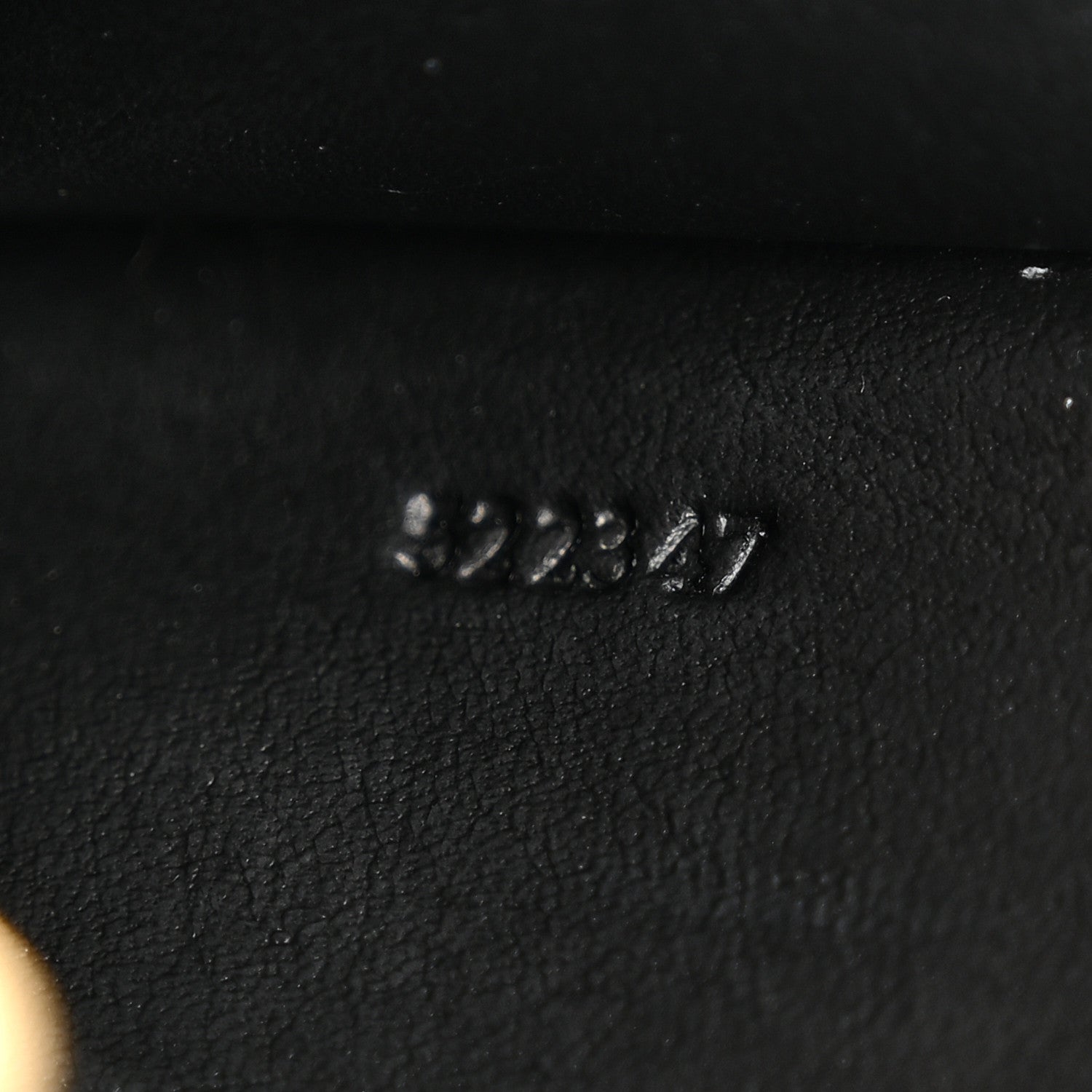 Calfskin Logo Coin Card Holder Black