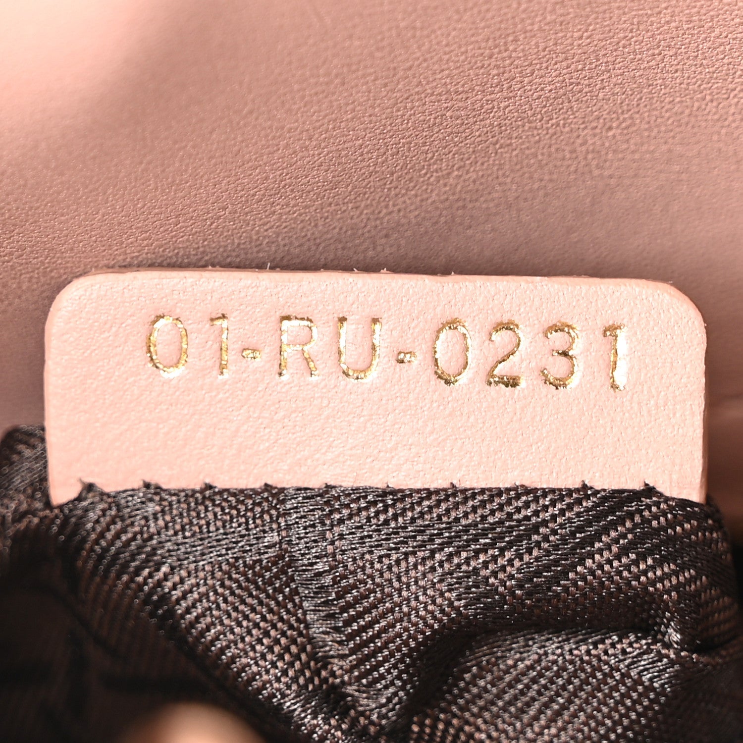 Lambskin Cannage Small Lucky Badges My Lady D1OR Fard