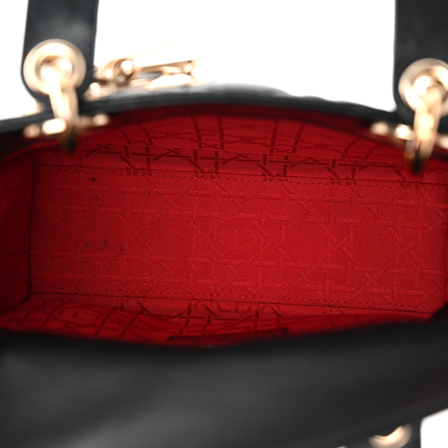 Lambskin Cannage Small My ABCD1OR Lady D1OR Black